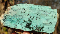 Natural Drusy Chrysocolla & Malachite Dolomite Specimens x 3 From Congo