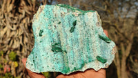 Natural Drusy Chrysocolla & Malachite Dolomite Specimens x 3 From Congo