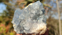 Natural Blue Celestite Crystal Specimens  x 6 From Sakoany, Madagascar