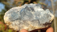 Natural Blue Celestite Crystal Specimens  x 6 From Sakoany, Madagascar