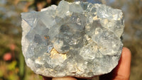 Natural Blue Celestite Crystal Specimens  x 6 From Sakoany, Madagascar