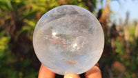 Polished  Clear Quartz Crystal Balls  x 6 From Madagascar