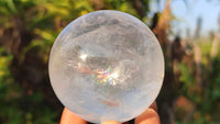 Polished  Clear Quartz Crystal Balls  x 6 From Madagascar