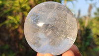 Polished  Clear Quartz Crystal Balls  x 6 From Madagascar