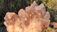 Natural Red Hematoid Quartz Specimens x 3 From Karoi, Zimbabwe