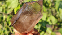 Polished  Wispy Phantom Smokey Quartz Points  x 6 From Madagascar