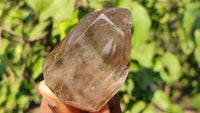 Polished  Wispy Phantom Smokey Quartz Points  x 6 From Madagascar