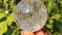 Polished  Clear Quartz Crystal Balls  x 6 From Madagascar