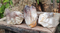 Natural Red Hematoid Quartz Specimens x 3 From Karoi, Zimbabwe