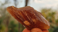 Natural Honey Aragonite Etched & Cobbed Pieces  x 35 From Namibia