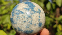 Polished Blue Spotted Spinel Quartz Spheres x 5 From Madagascar