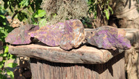 Natural Metallic Purpurite Cobbed Specimens x 4 From Erongo, Namibia