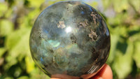 Polished  Small Labradorite Spheres  x 6 From Tulear, Madagascar