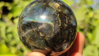 Polished  Small Labradorite Spheres  x 6 From Tulear, Madagascar