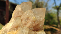 Natural Cascading Smokey Quartz Clusters x 2 From Luena, Congo