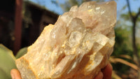 Natural Cascading Smokey Quartz Clusters x 2 From Luena, Congo