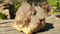 Natural Cascading Smokey Quartz Clusters x 2 From Congo