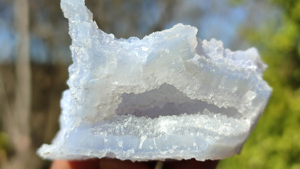 Natural Etched Blue Chalcedony Specimens  x 35 From Nsanje, Malawi