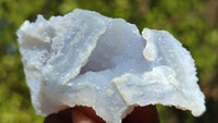 Natural Etched Blue Chalcedony Specimens  x 35 From Nsanje, Malawi