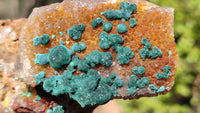 Natural Rare Ball Malachite On Drusy Quartz & Dolomite Specimens x 2 From Kambove, Congo