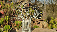 Hand Made Black Tourmaline Gemstone Art Baobab Tree x 1 From South Africa