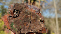 Natural Rare Libethenite Crystals With Drusy Dolomite On Banded Ironstone Matrix  x 6 From Congo