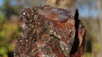 Natural Rare Libethenite Crystals With Drusy Dolomite On Banded Ironstone Matrix  x 6 From Congo