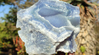 Natural Etched Blue Chalcedony Specimens  x 2 From Nsanje, Malawi