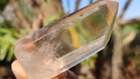 Polished Wispy Phantom Smokey Quartz Points x 12 From Madagascar