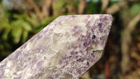 Polished Lepidolite Points With Pink Rubellite  x 2 From Madagascar