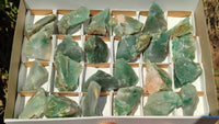 Natural Rough Jade Cobbed Specimens x 24 From Swaziland