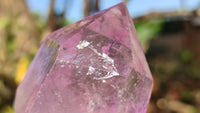 Polished Small Window Amethyst Points x 6 From Ankazobe, Madagascar