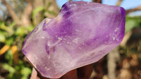 Polished Small Window Amethyst Points x 6 From Ankazobe, Madagascar