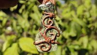 Polished Copper Wire Wrapped Leopard Stone Eagle Pendants x 6 From Zimbabwe