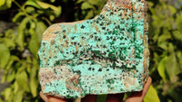 Natural Drusy Chrysocolla & Malachite Dolomite Specimens x 3 From Likasi, Congo