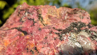 Natural Rough Red Rhodonite Specimens x 3 From Zimbabwe