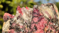 Natural Rough Red Rhodonite Specimens x 3 From Zimbabwe