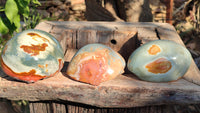 Polished Polychrome Jasper Domed Pieces  x 3 From Madagascar