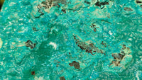 Natural Silica Chrysocolla On Dolomite Matrix Specimens x 2 From Congo