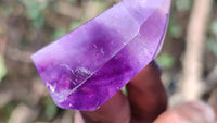 Polished Small Window Amethyst Points x 12 From Ankazobe, Madagascar