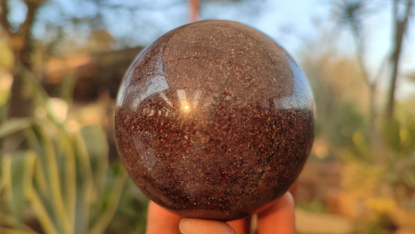 Polished Red Pyrope Garnet Spheres  x 4 From Madagascar