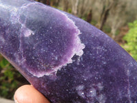 Polished Purple Lepidolite Standing Free Forms  x 6 From Zimbabwe