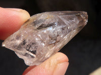 Natural Clear Bright Amethyst & Smokey Brandberg Quartz Crystals x 20 From Brandberg, Namibia