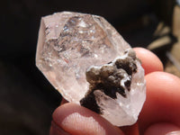 Natural Clear Bright Amethyst & Smokey Brandberg Quartz Crystals x 20 From Brandberg, Namibia