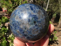 Polished Iolite / Water Sapphire Spheres  x 2 From Madagascar - Toprock Gemstones and Minerals 