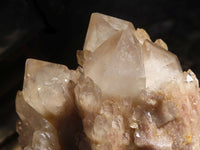 Natural Cascading White Phantom Quartz Clusters  x 3 From Luena, Congo - Toprock Gemstones and Minerals 