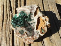 Natural Rare Ball Malachite On Drusy Quartz & Dolomite Matrix  x 1 From Kambove, Congo - Toprock Gemstones and Minerals 