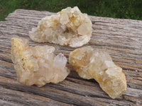 Natural Golden Healer Limonite "Honeycomb" Quartz Specimens  x 12 From Solwezi, Zambia - TopRock