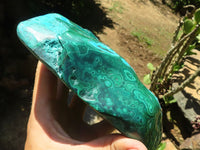 Polished Malacholla (Malachite & Chrysocolla) Free Form  x 1 From Kulukuluku, Congo - TopRock