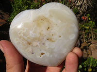 Polished Stunning Agate Hearts x 4 From Madagascar